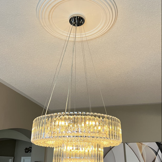 Mercer41 Craggie 12 - Light Crystal Tiered Chandelier & Reviews